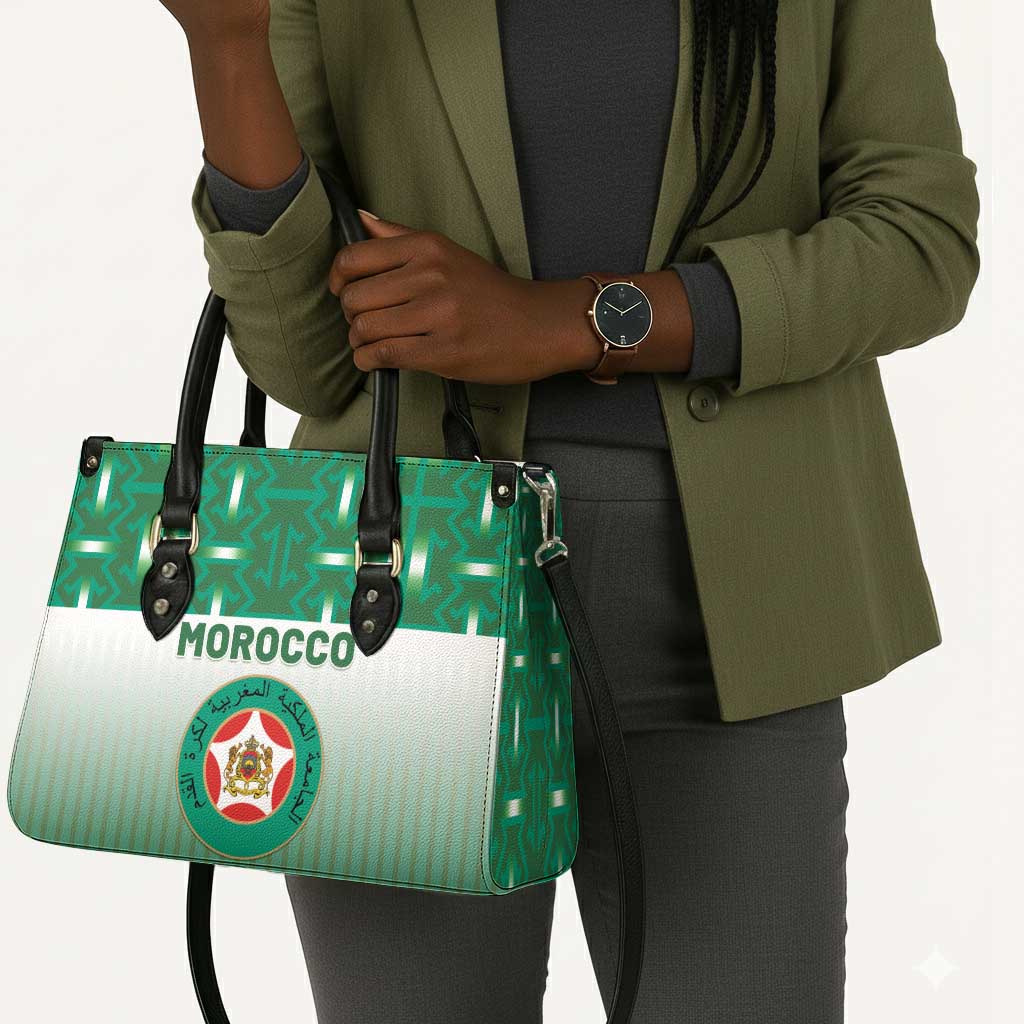 Morocco Football Leather Bag 1994 Retro Green Version - African Pride