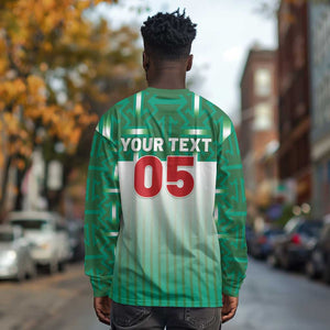 Custom Morocco Football Long Sleeve Shirt 1994 Retro Green Version - African Pride