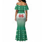 Custom Morocco Football Mermaid Dress 1994 Retro Green Version LT05