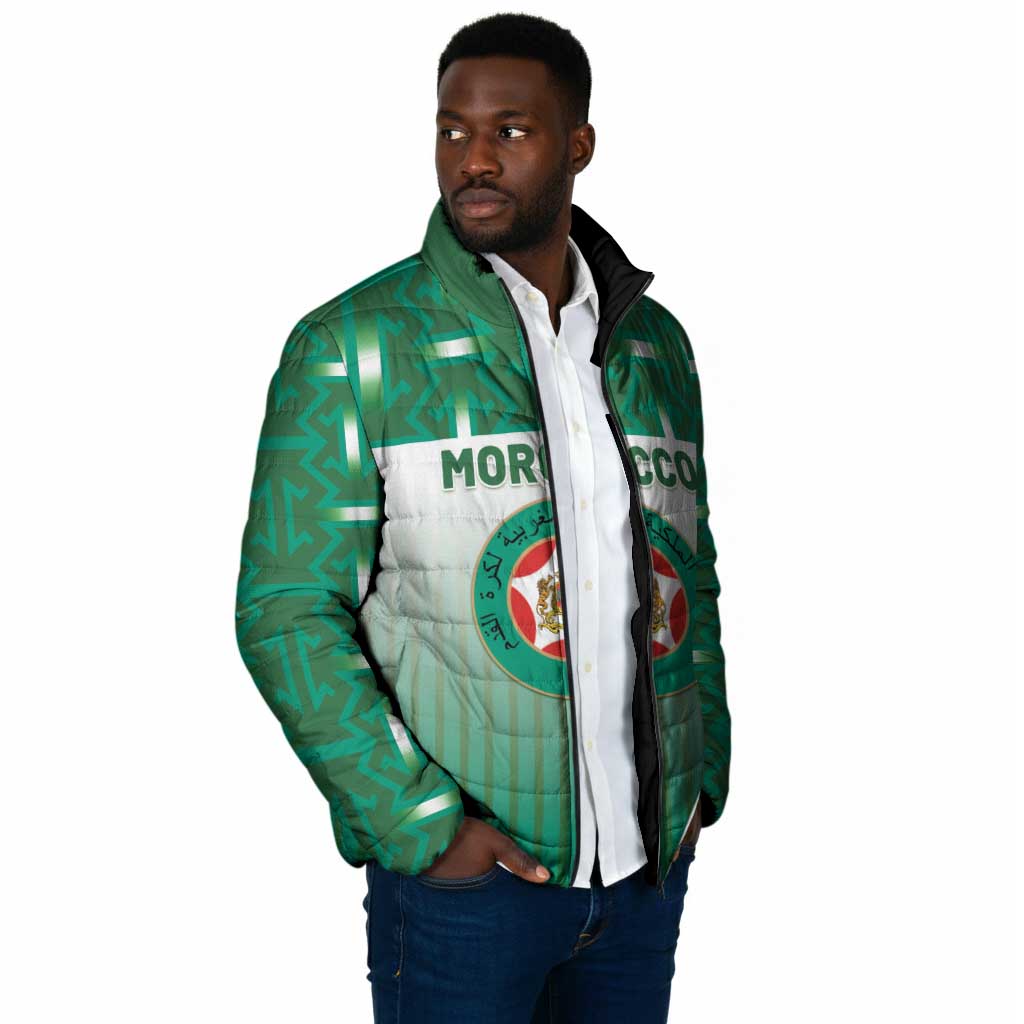 Custom Morocco Football Padded Jacket 1994 Retro Green Version - African Pride