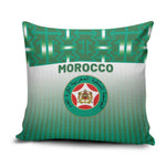 Morocco Football Pillow Cover 1994 Retro Green Version - African Pride