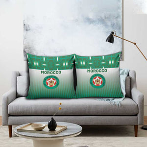 Morocco Football Pillow Cover 1994 Retro Green Version - African Pride