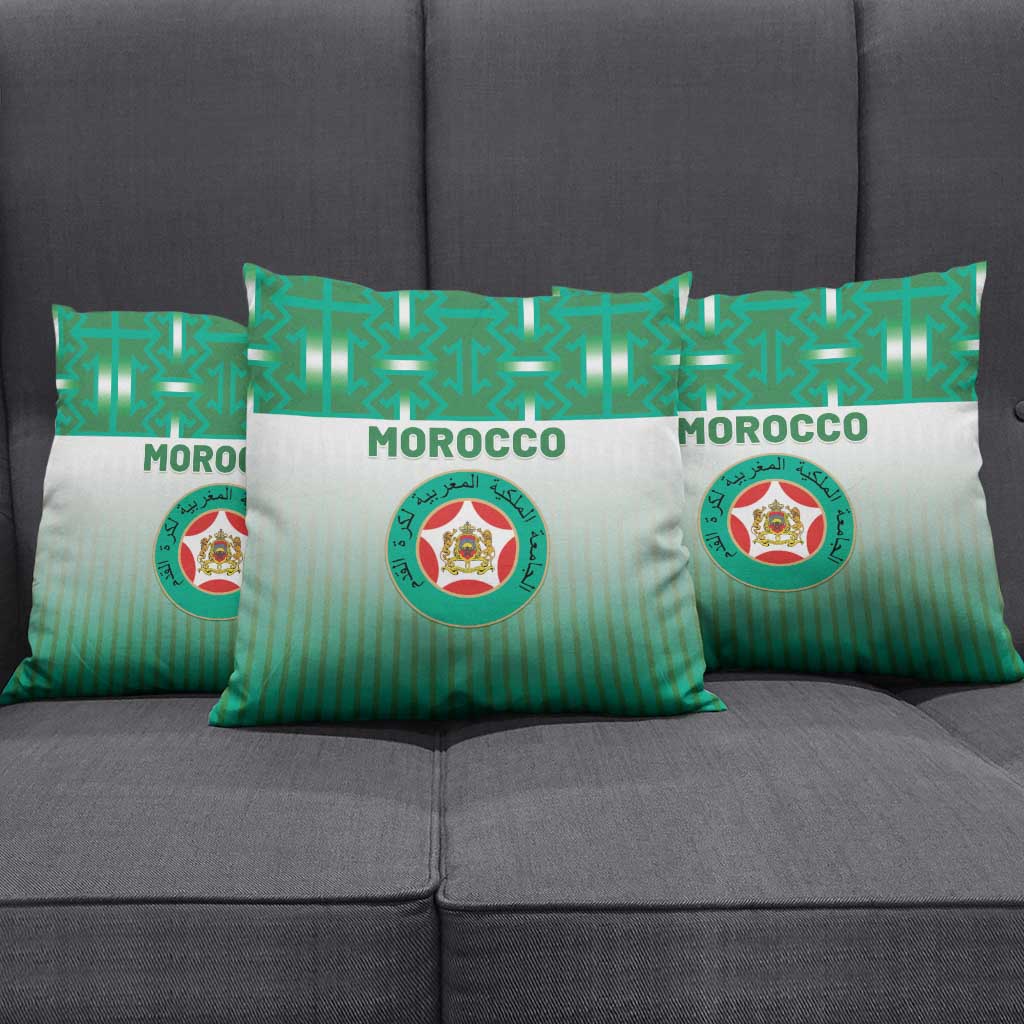 Morocco Football Pillow Cover 1994 Retro Green Version - African Pride