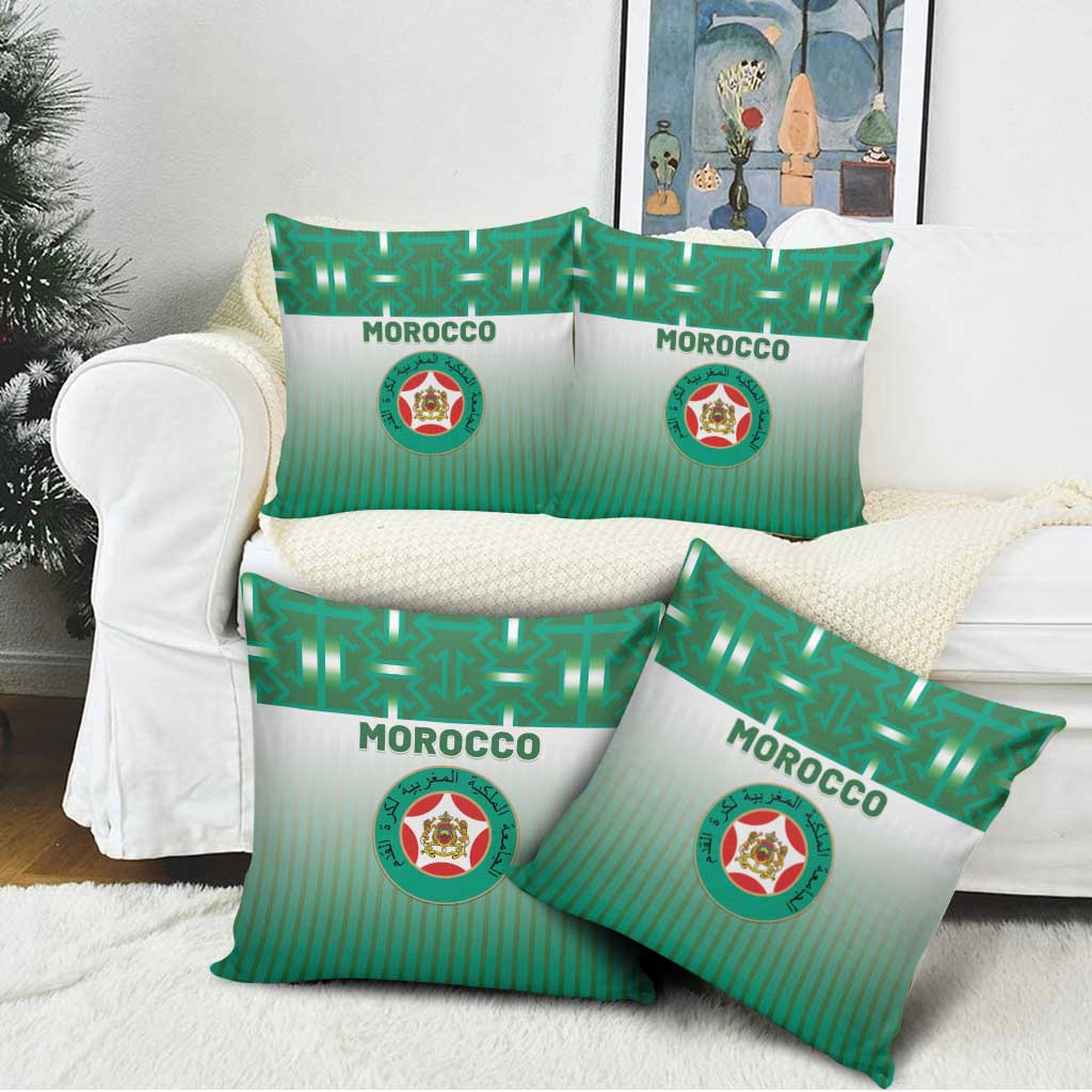 Morocco Football Pillow Cover 1994 Retro Green Version - African Pride