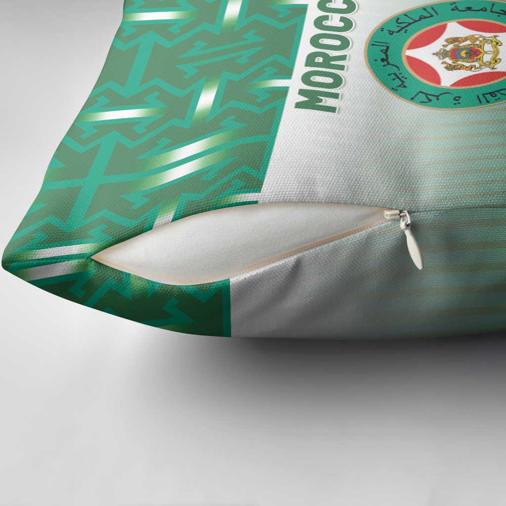 Morocco Football Pillow Cover 1994 Retro Green Version - African Pride