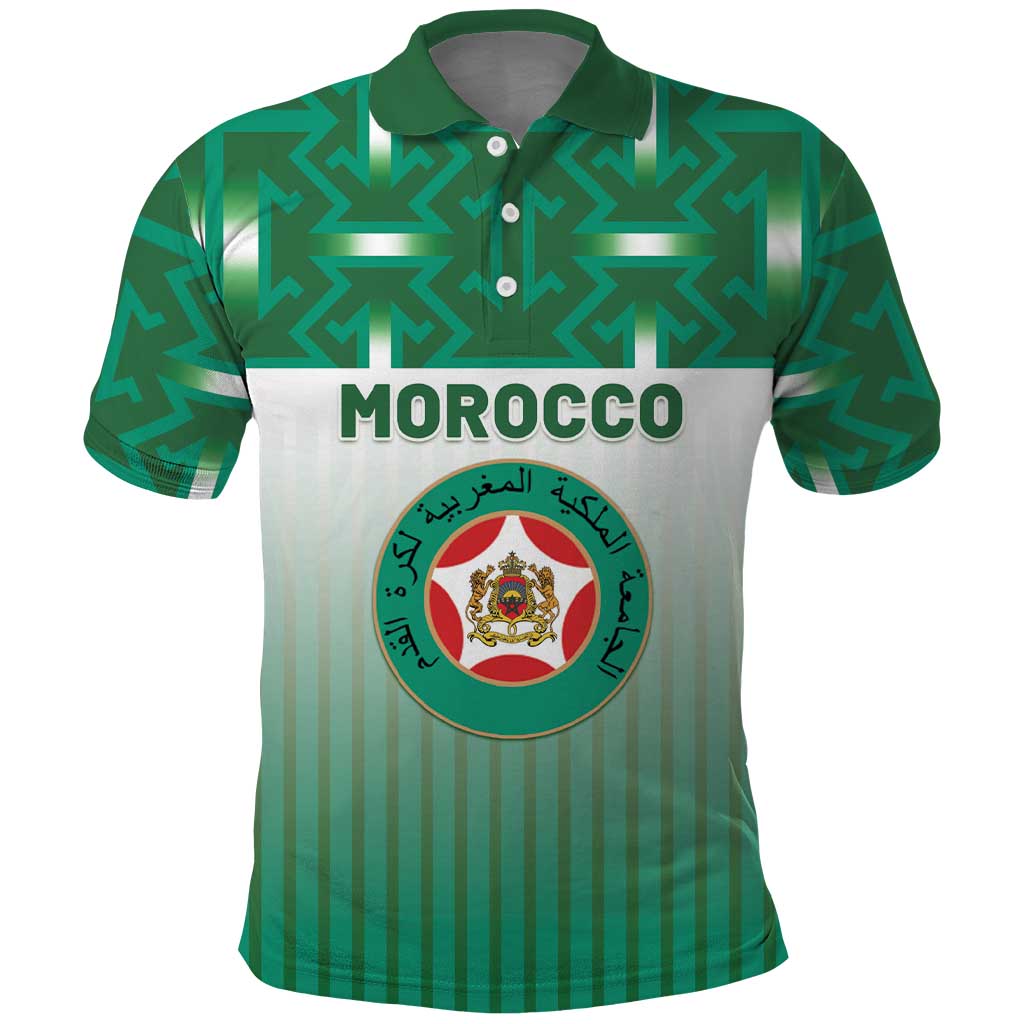 Custom Morocco Football Polo Shirt 1994 Retro Green Version LT05