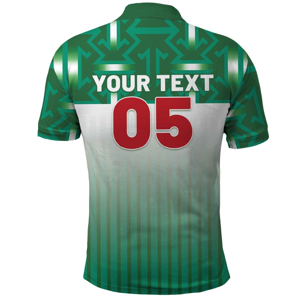 Custom Morocco Football Polo Shirt 1994 Retro Green Version LT05