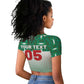 Custom Morocco Football Raglan Cropped T shirt 1994 Retro Green Version LT05