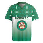 Custom Morocco Football Rugby Jersey 1994 Retro Green Version LT05