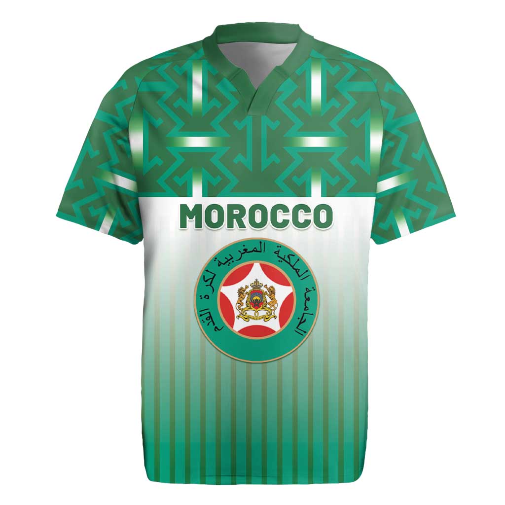 Custom Morocco Football Rugby Jersey 1994 Retro Green Version LT05