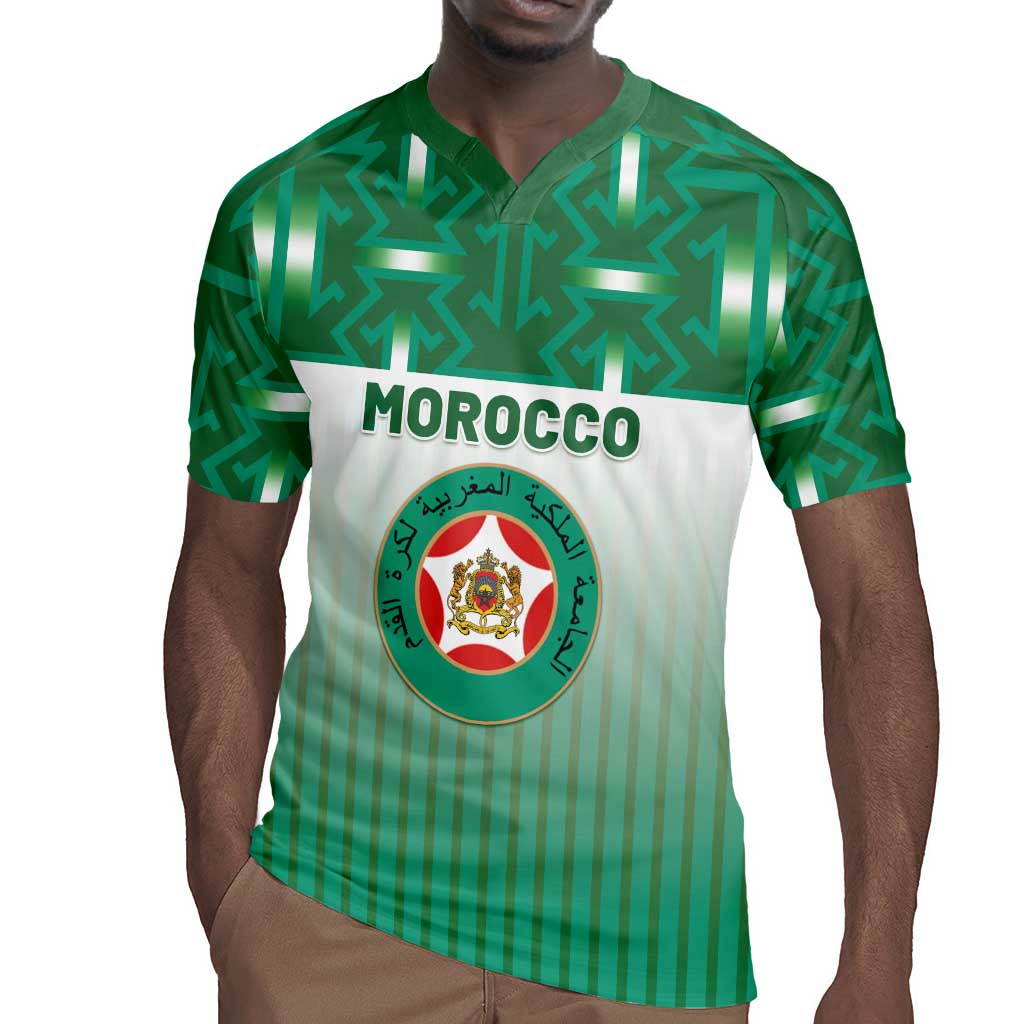 Custom Morocco Football Rugby Jersey 1994 Retro Green Version LT05