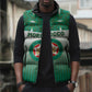 Custom Morocco Football Sleeveless Puffer Jacket 1994 Retro Green Version - African Pride
