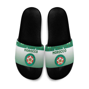 Morocco Football Slide Sandals 1994 Retro Green Version - African Pride