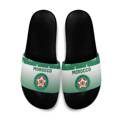 Morocco Football Slide Sandals 1994 Retro Green Version - African Pride
