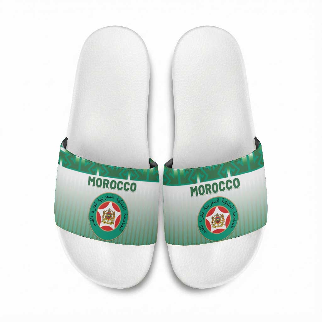 Morocco Football Slide Sandals 1994 Retro Green Version - African Pride