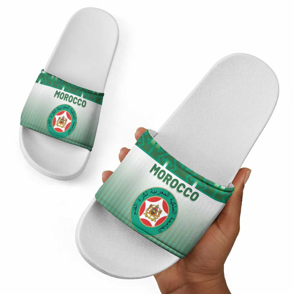Morocco Football Slide Sandals 1994 Retro Green Version - African Pride