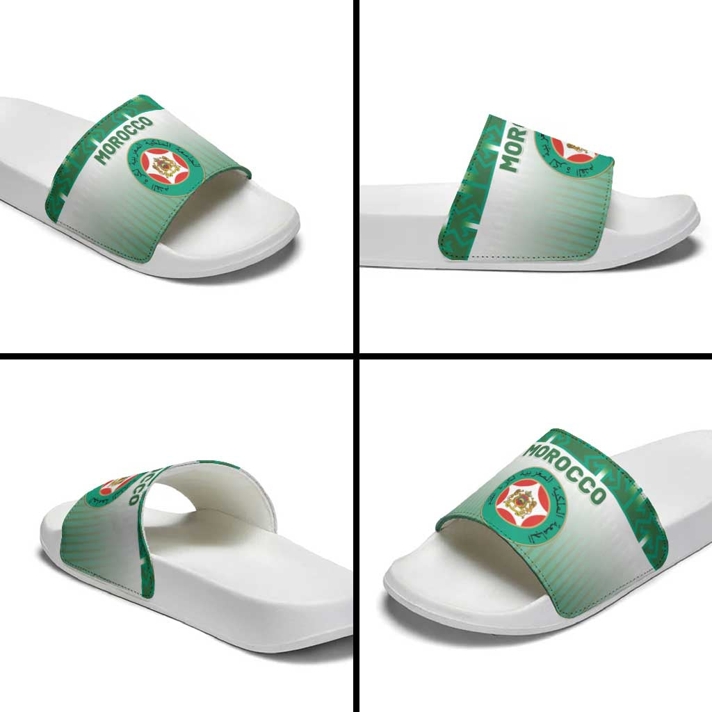 Morocco Football Slide Sandals 1994 Retro Green Version - African Pride
