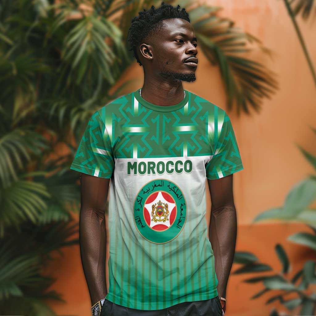 Custom Morocco Football T shirt 1994 Retro Green Version LT05