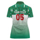 Custom Morocco Football Women Polo Shirt 1994 Retro Green Version LT05
