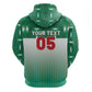 Custom Morocco Football Zip Hoodie 1994 Retro Green Version - African Pride