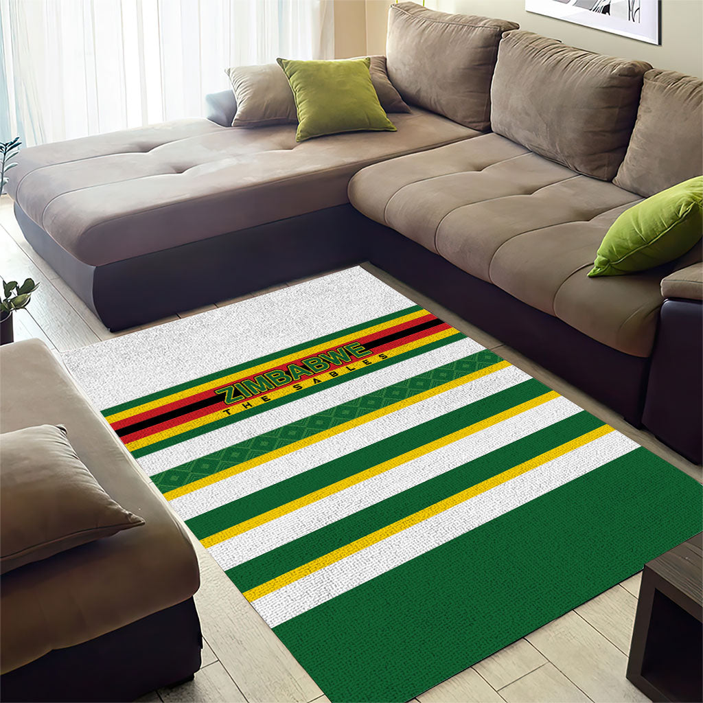 Zimbabwe Rugby Area Rug Sables National Pride