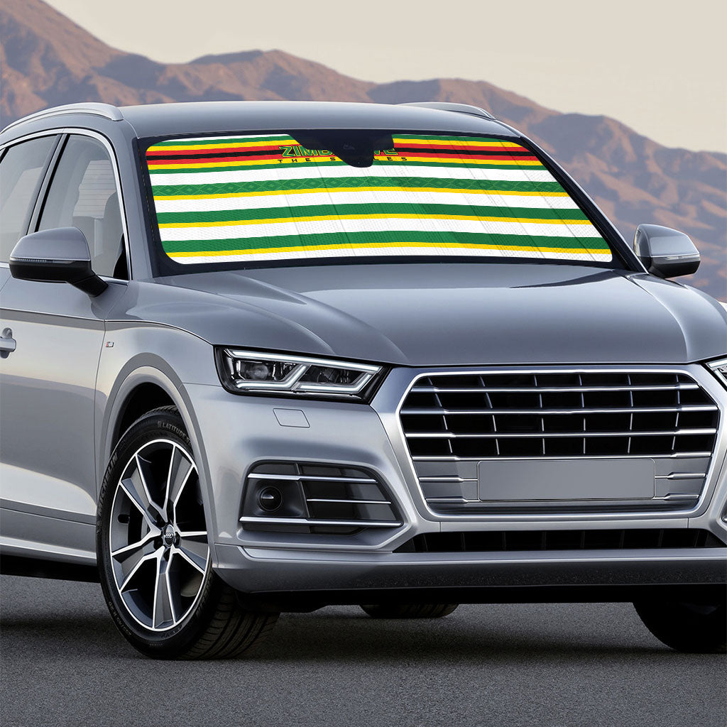 Zimbabwe Rugby Auto Sun Shade Sables National Pride