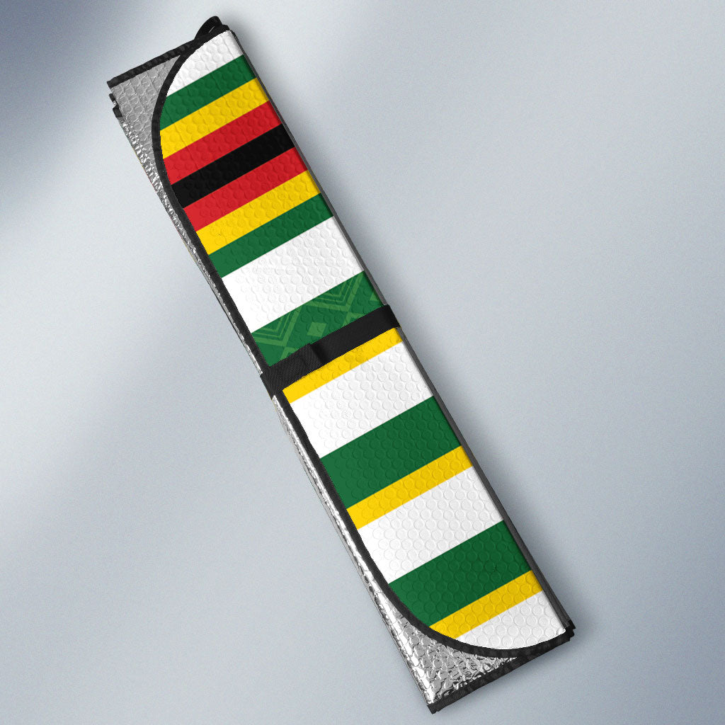 Zimbabwe Rugby Auto Sun Shade Sables National Pride