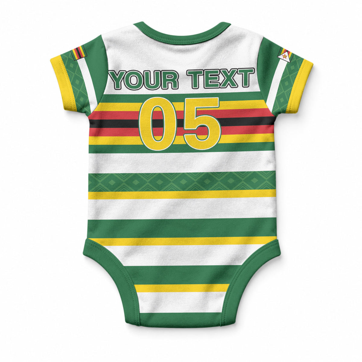 Zimbabwe Rugby Custom Baby Onesie Sables National Pride