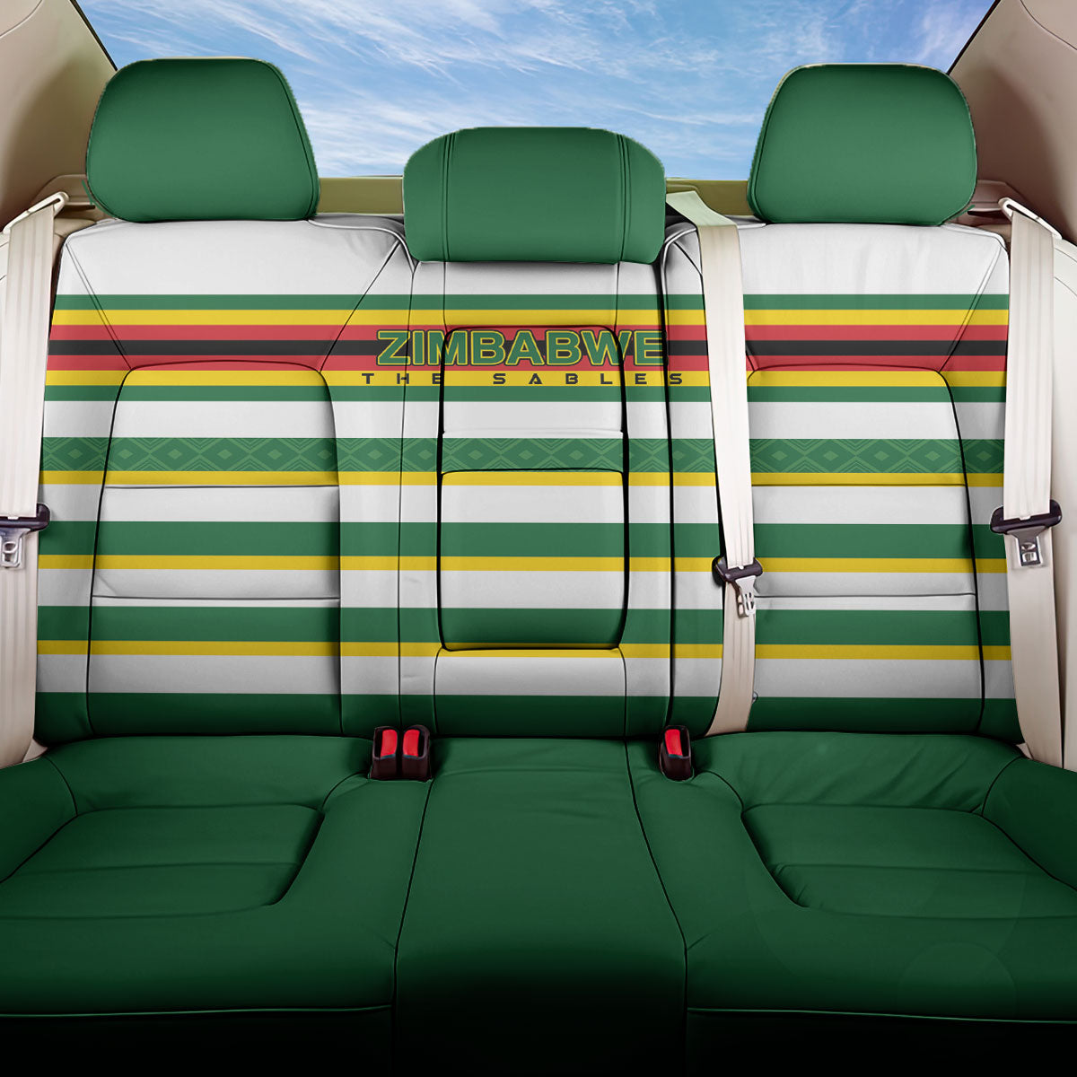 Zimbabwe Rugby Back Car Seat Cover Sables National Pride