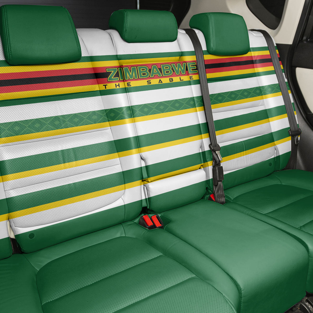 Zimbabwe Rugby Back Car Seat Cover Sables National Pride