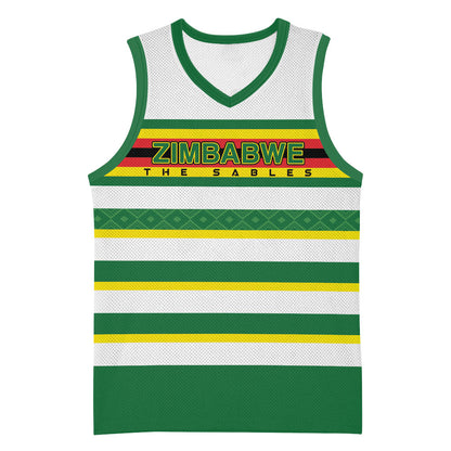 Zimbabwe Rugby Custom Basketball Jersey Sables National Pride