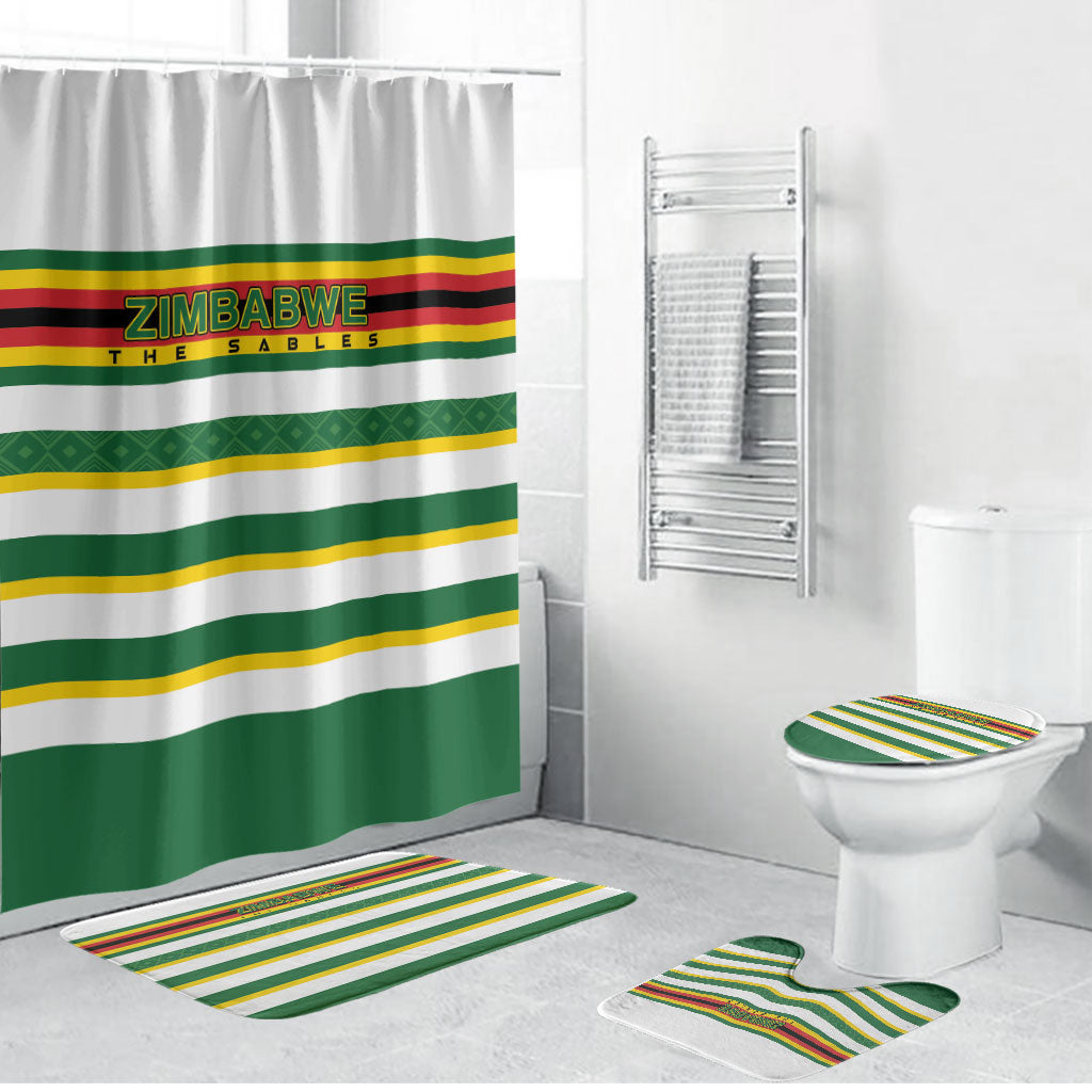 Zimbabwe Rugby Bathroom Set Sables National Pride