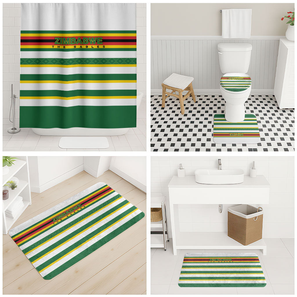 Zimbabwe Rugby Bathroom Set Sables National Pride