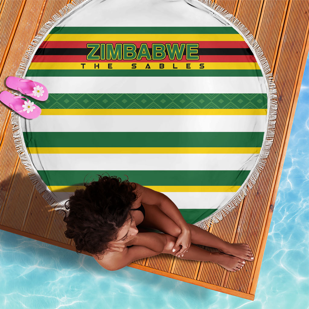Zimbabwe Rugby Beach Blanket Sables National Pride