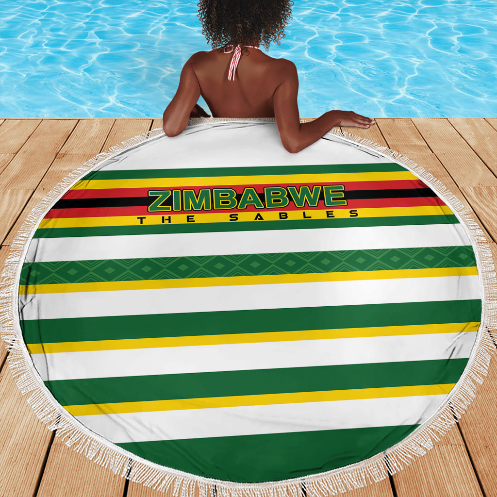 Zimbabwe Rugby Beach Blanket Sables National Pride