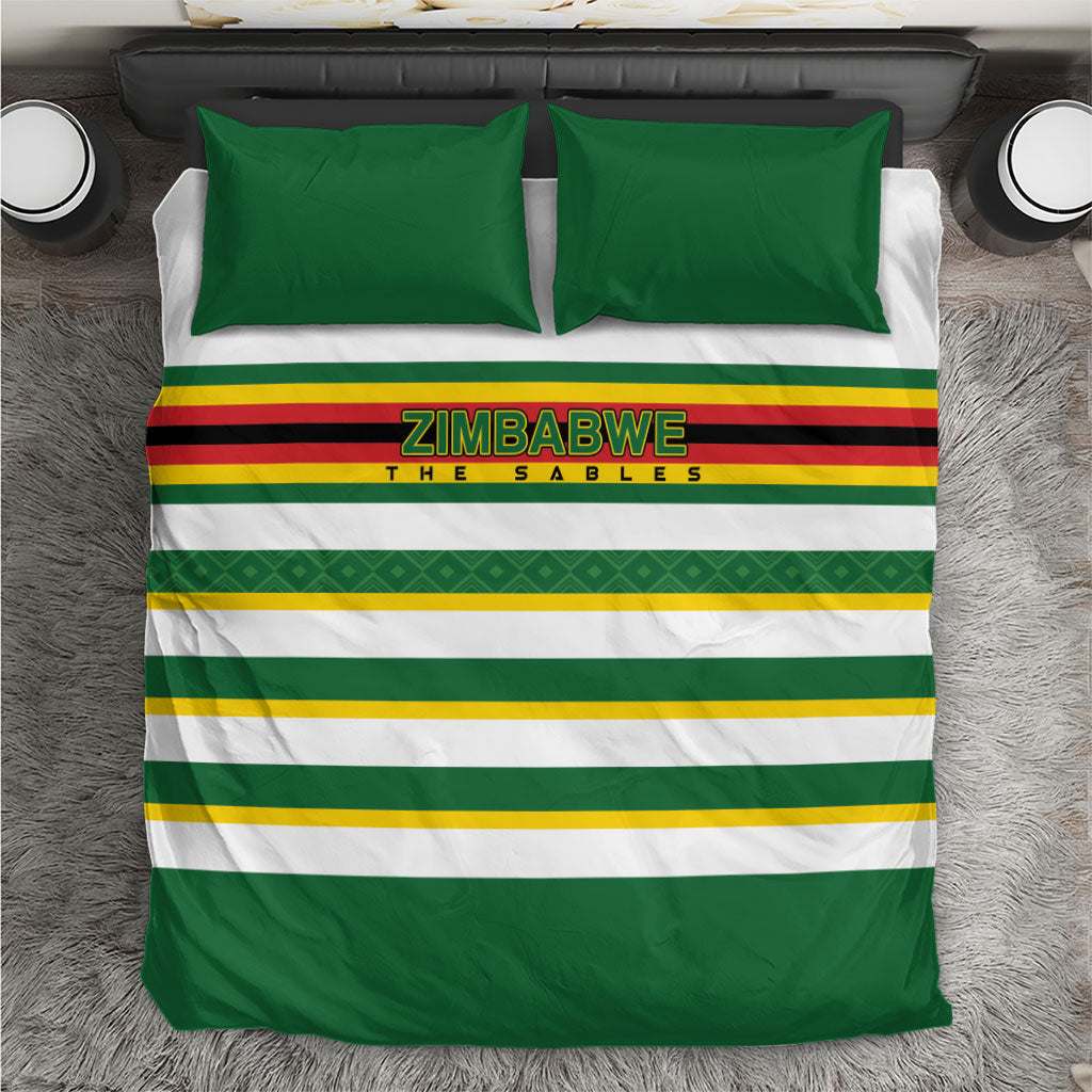 Zimbabwe Rugby Bedding Set Sables National Pride