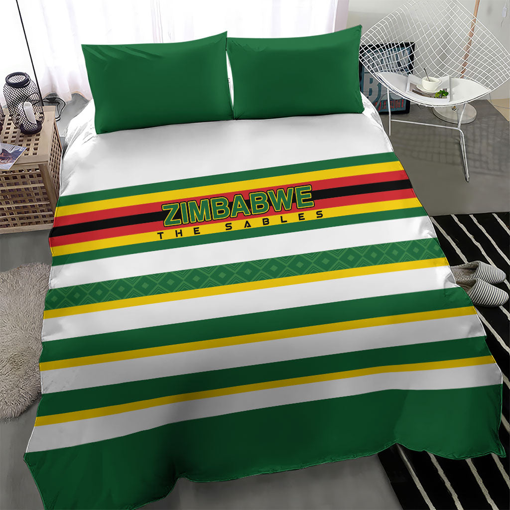 Zimbabwe Rugby Bedding Set Sables National Pride