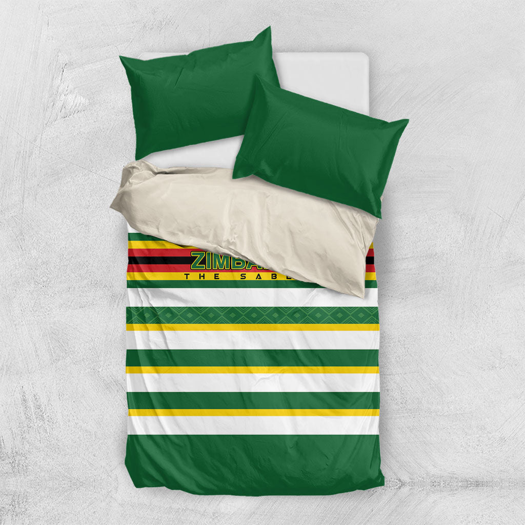 Zimbabwe Rugby Bedding Set Sables National Pride