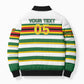 Zimbabwe Rugby Custom Bomber Puffer Jacket Sables National Pride
