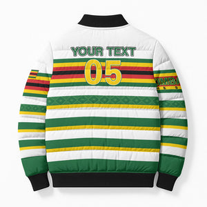 Zimbabwe Rugby Custom Bomber Puffer Jacket Sables National Pride