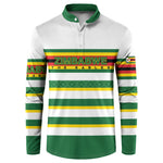 Zimbabwe Rugby Custom Button Sweatshirt Sables National Pride