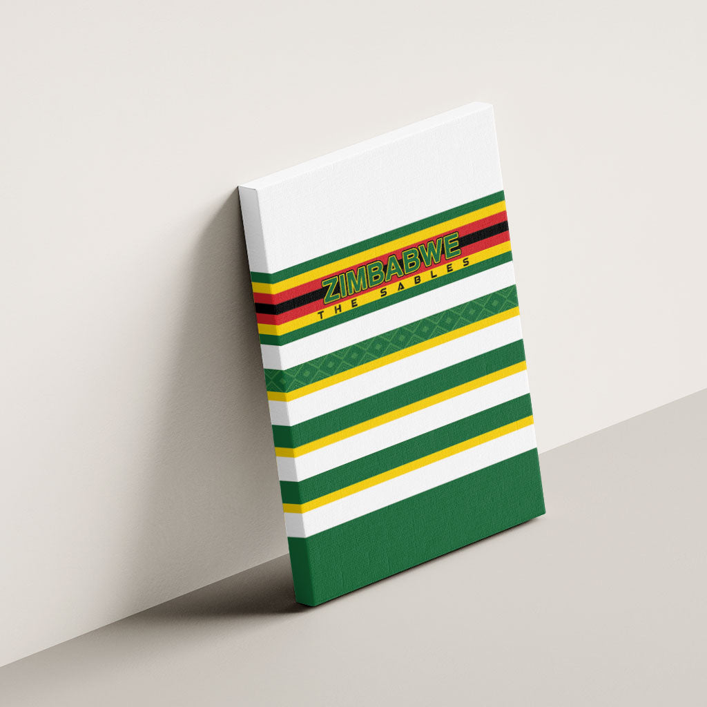 Zimbabwe Rugby Canvas Wall Art Sables National Pride