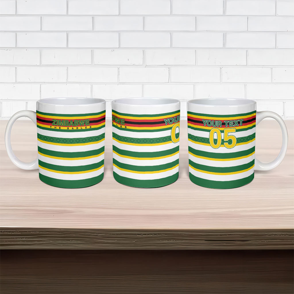 Zimbabwe Rugby Custom Ceramic Mug Sables National Pride