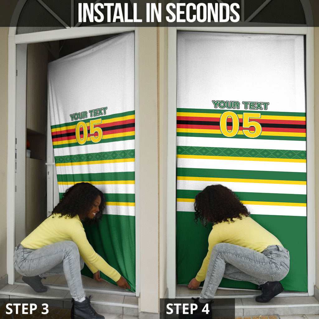 Zimbabwe Rugby Custom Door Cover Sables National Pride