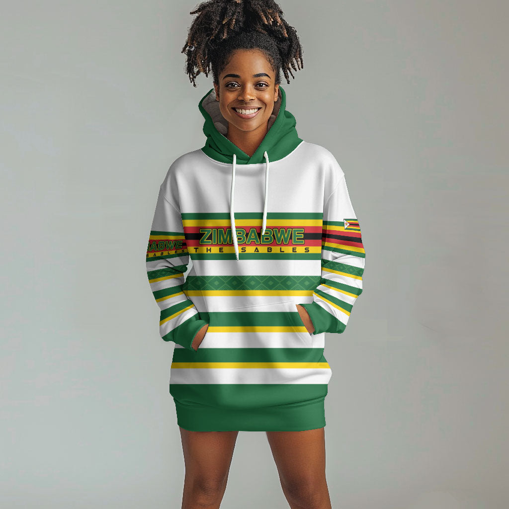 Zimbabwe Rugby Custom Hoodie Dress Sables National Pride