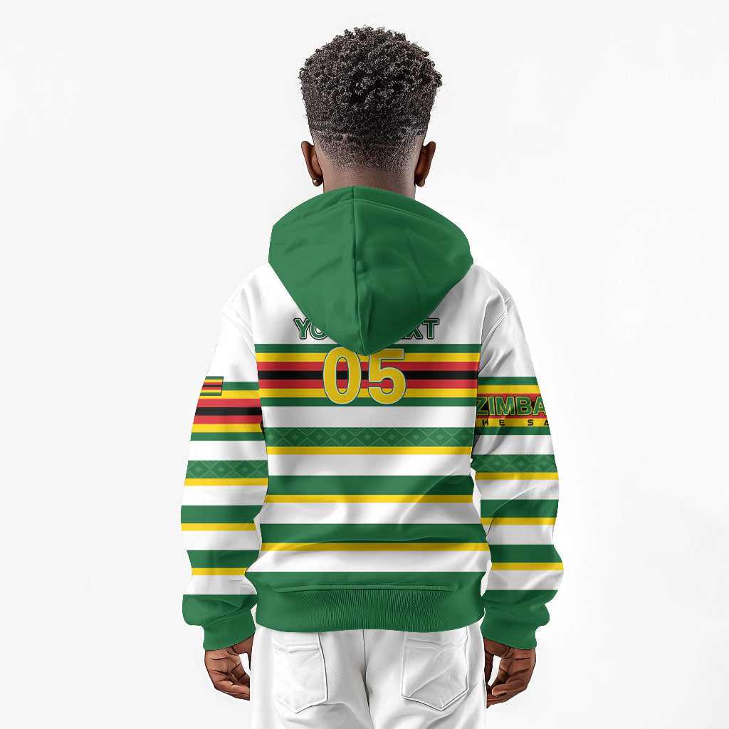 Zimbabwe Rugby Custom Kid Hoodie Sables National Pride