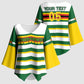 Zimbabwe Rugby Custom Kimono Sleeve Blouse Sables National Pride