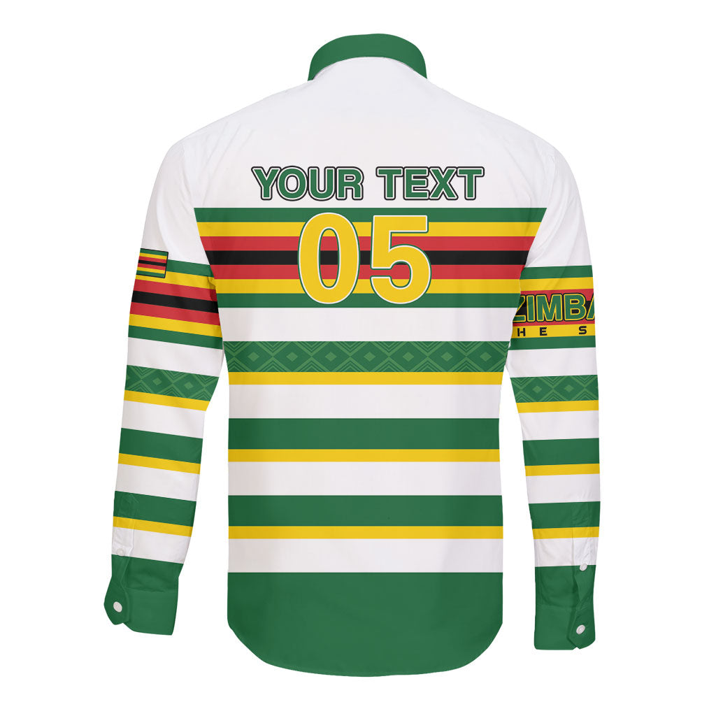 Zimbabwe Rugby Custom Long Sleeve Button Shirt Sables National Pride