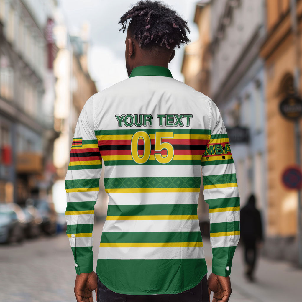 Zimbabwe Rugby Custom Long Sleeve Button Shirt Sables National Pride