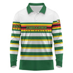 Zimbabwe Rugby Custom Long Sleeve Polo Shirt Sables National Pride